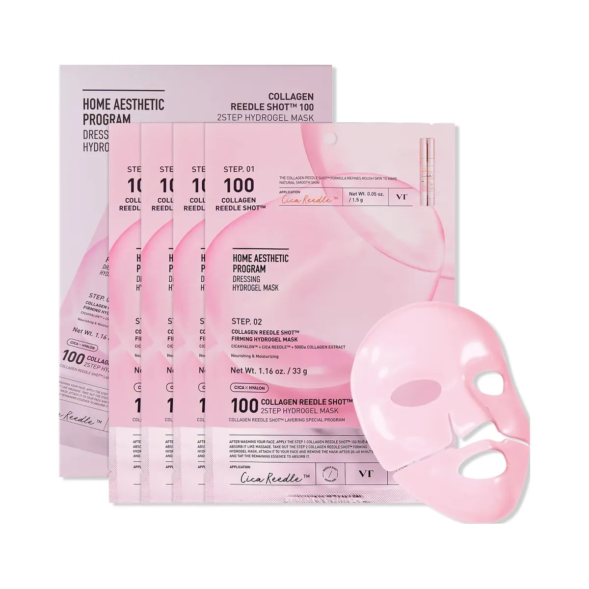 VT Cosmetics Collagen Reedle Shot 100 2-Step Hydrogel Mask